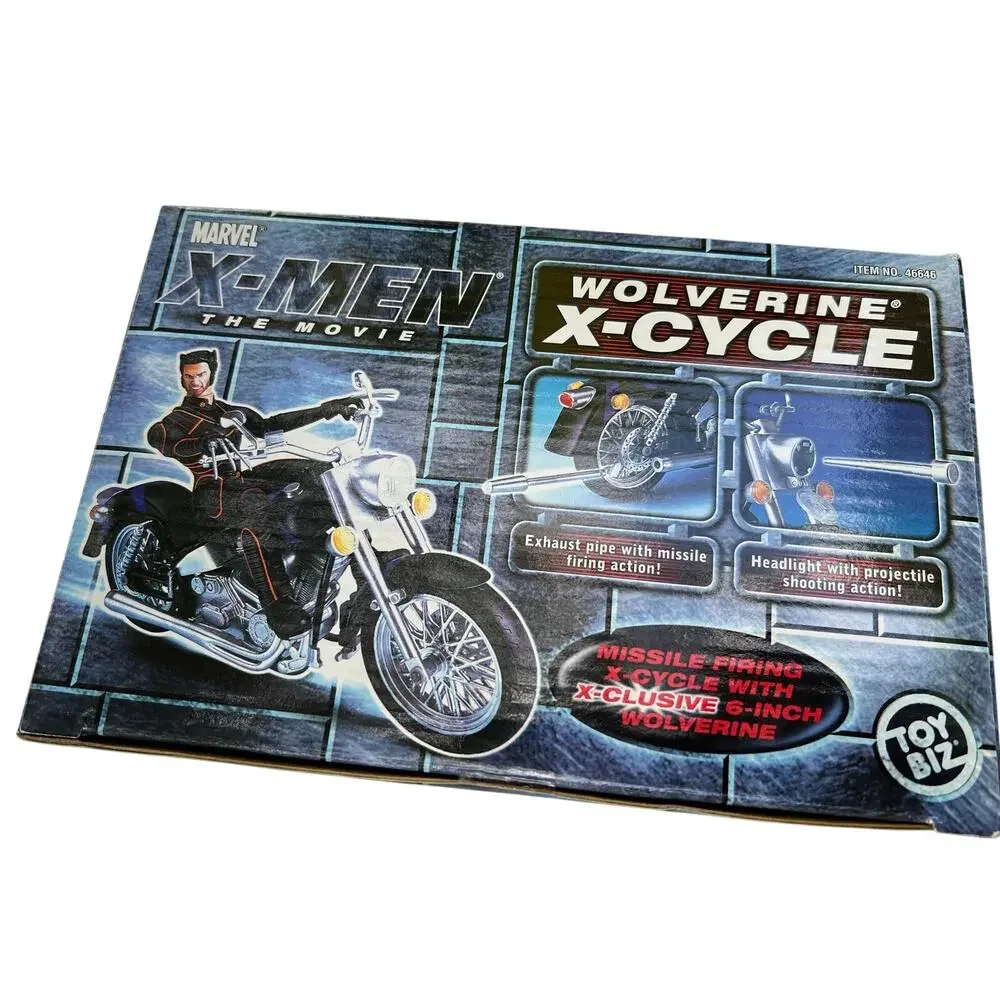 Toy Biz Marvel X-Men Movie Wolverine X-Cycle Motorcycle Figure 2000 MISB Rare